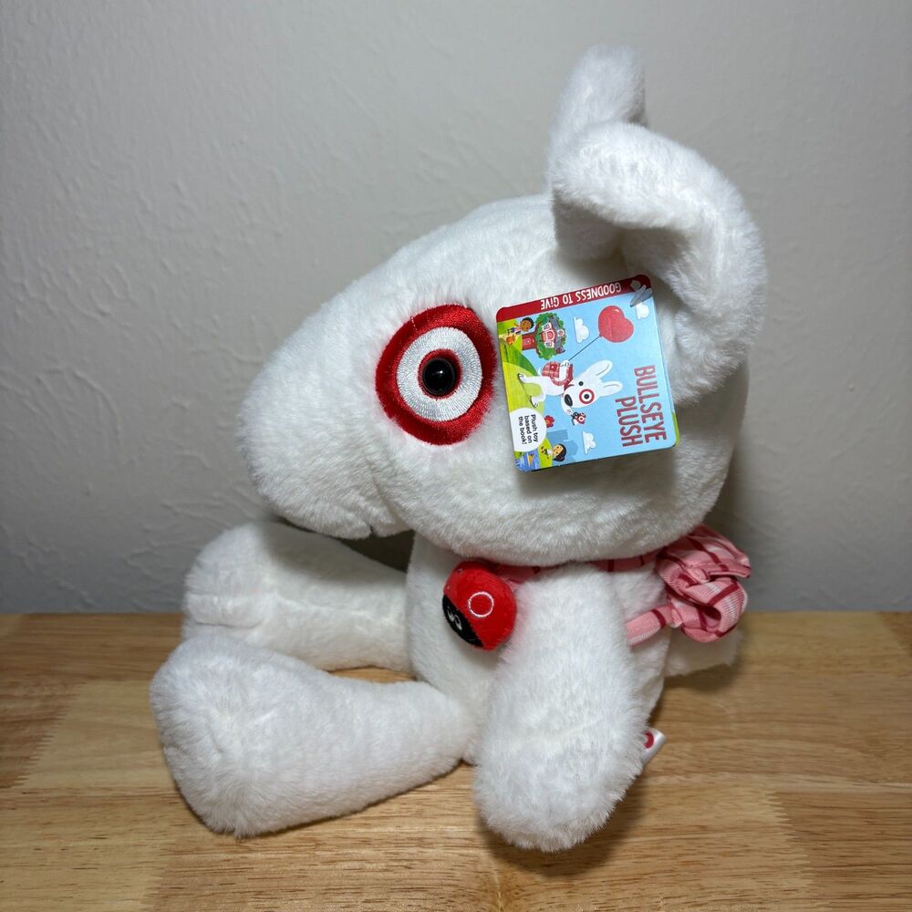 Target Bullseye Dog Plush With Backpack NWT 2023 Goodness To Give 10"